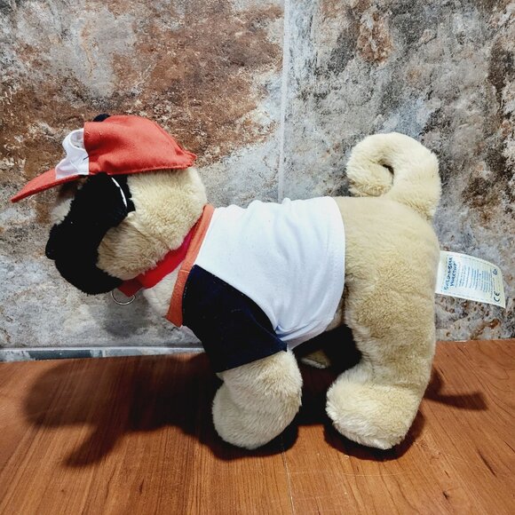 Build A Bear Workshop Houston Astros Pug Dog Plush Tan Black Baseball - Picture 11 of 17